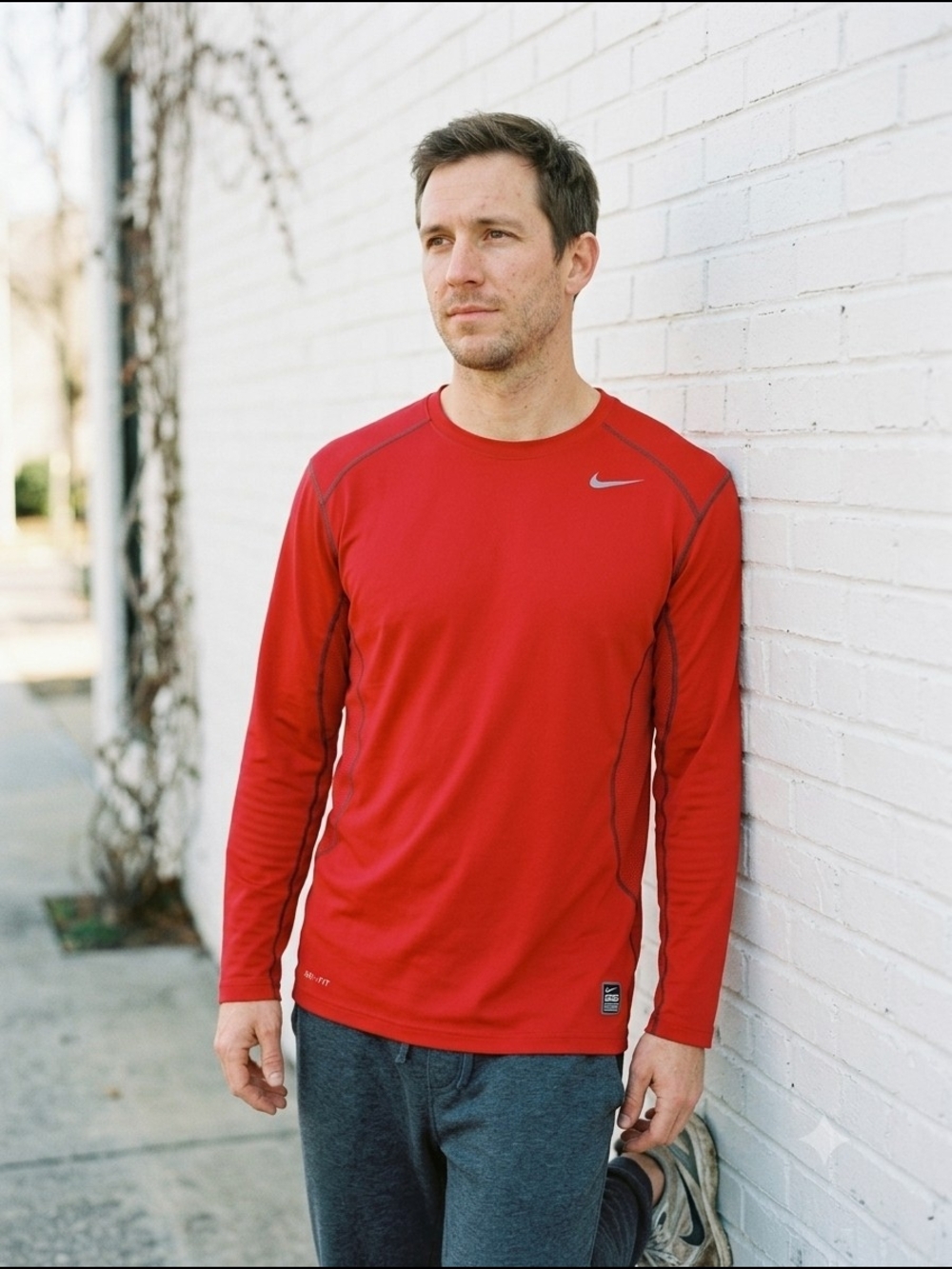 Nike Pro Combat Dri-FIT Men's Long-sleeve Athletic Shirt Y2K Sporty